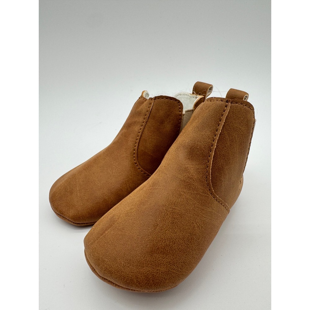 Toddler Booties Brown Slip On Size 6‎ Casual Baby Shoes Soft Sole